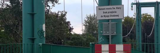 Wrocław: Rusza remont mostu św. Klary