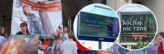 Ekolodzy pod oknem Sutryka: „Prezydencie zakochaj się w przyrodzie” [ZDJĘCIA]