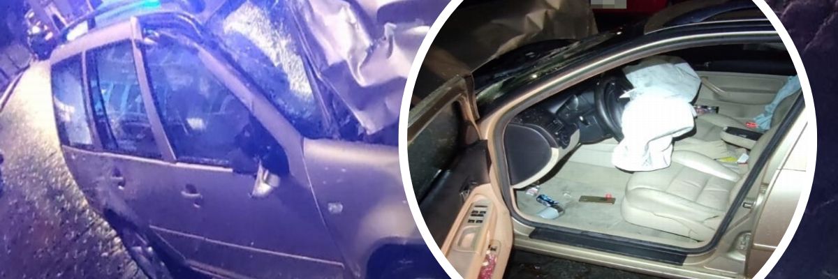 Demolka na Grabiszynie. Pijany kierowca staranował 5 aut [ZDJĘCIA]