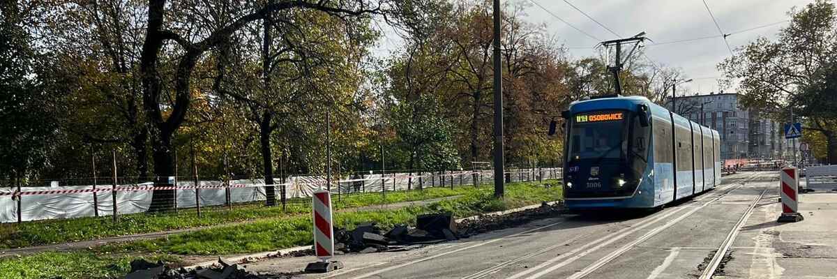Od niedzieli nowe utrudnienia w związku z przebudową Pomorskiej. Tramwaje pojadą objazdami