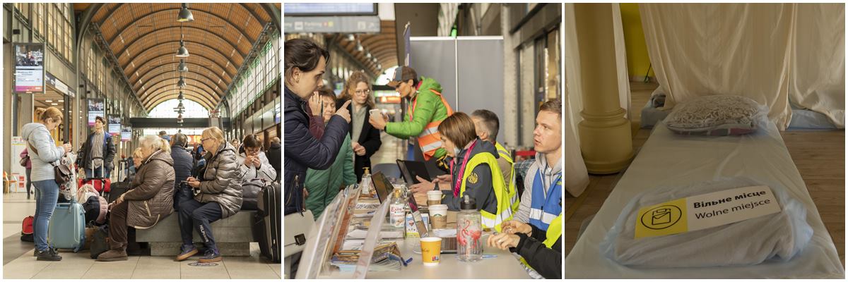 Wrocławski dworzec dla uchodźców. Zobacz, jak wygląda punkt pomocy i noclegownia „od kuchni” [FOTOREPORTAŻ]