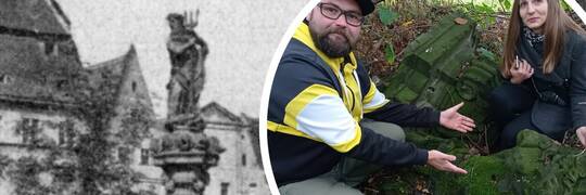 Neptun z pl. Nowy Targ wróci do Wrocławia. „Jurek z widłami” odnalazł się pod Sycowem