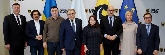 Deputowani Rady Najwyższej Ukrainy z wizytą we Wrocławiu