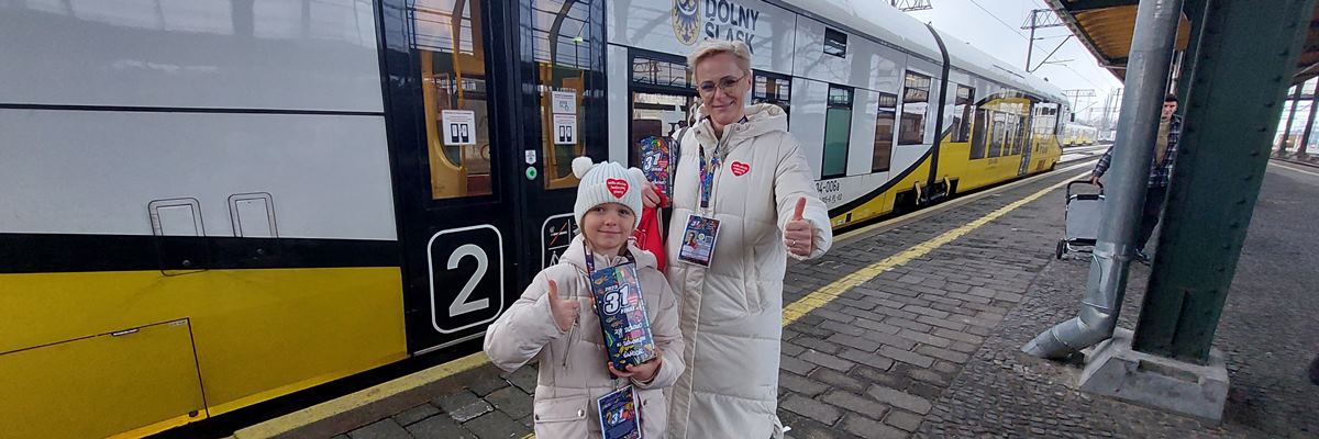 10 kolejowych aukcji na WOŚP od Kolei Dolnośląskich
