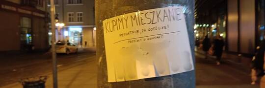 Wrocław: Dostał 500 zł mandatu za ogłoszenie „Kupimy mieszkanie”