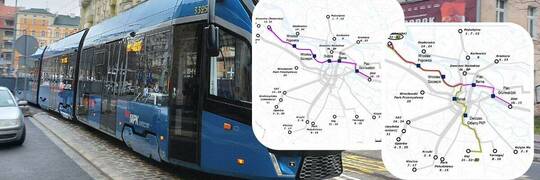 Wrocław uruchomi dwie nowe linie tramwajowe. Którędy pojadą 18 i 19? [MAPA]