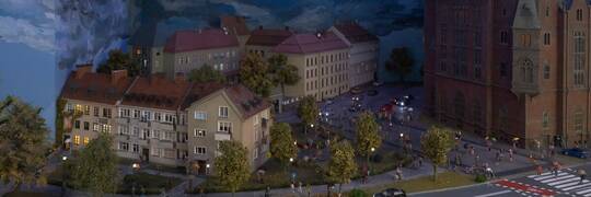 Czarne chmury nad wrocławskim Kolejkowem. Makietę zalewa deszcz [ZOBACZ]