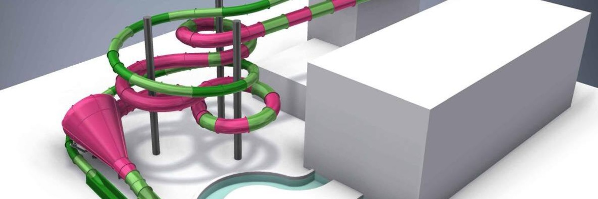 Aquapark Wrocław. Będą dwie nowe zjeżdżalnie, bo stara "rura" powodowała stres u klientów [WIZUALIZACJE]
