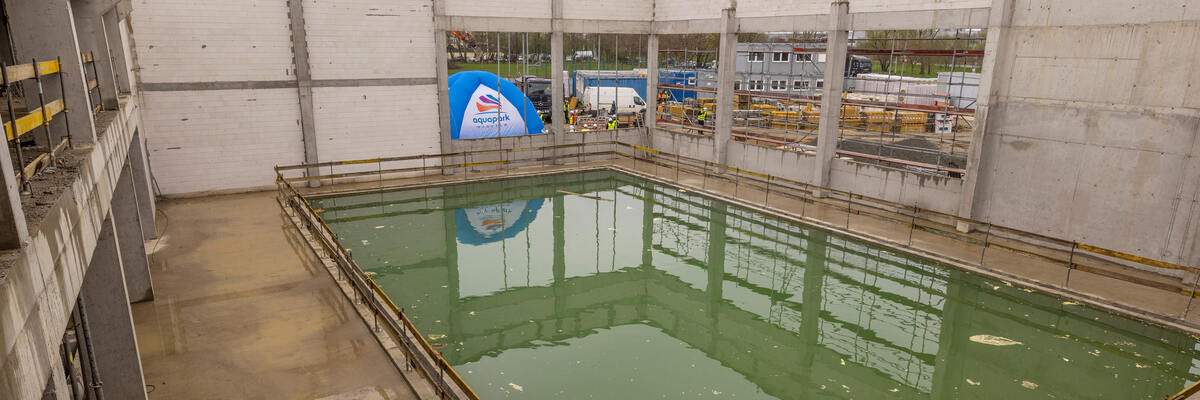 We Wrocławiu rośnie nowy Aquapark. Rocznie ma z niego korzystać nawet 300 tys. osób [ZDJĘCIA Z BUDOWY]
