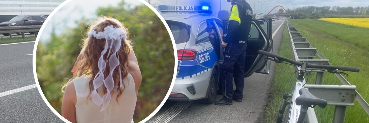 Wrocław: Pijany rowerzysta na A4. To dziadek, który pędził na komunię wnuczka