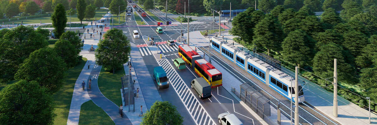Wrocław: W weekend oddają do użytku 1/3 Alei Wielkiej Wyspy. Ale to nie są dobre wieści dla kierowców