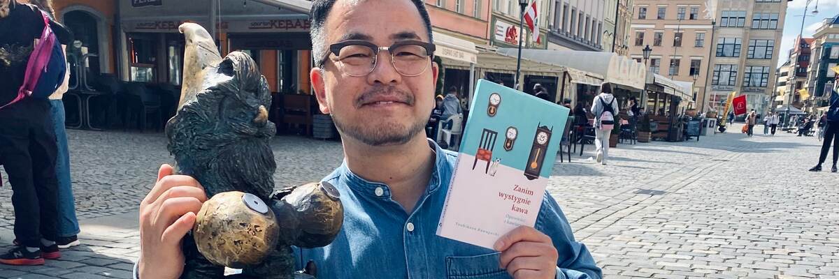 Toshikazu Kawaguchi we Wrocławiu. Japoński autor promował swój bestseller przetłumaczony na język polski