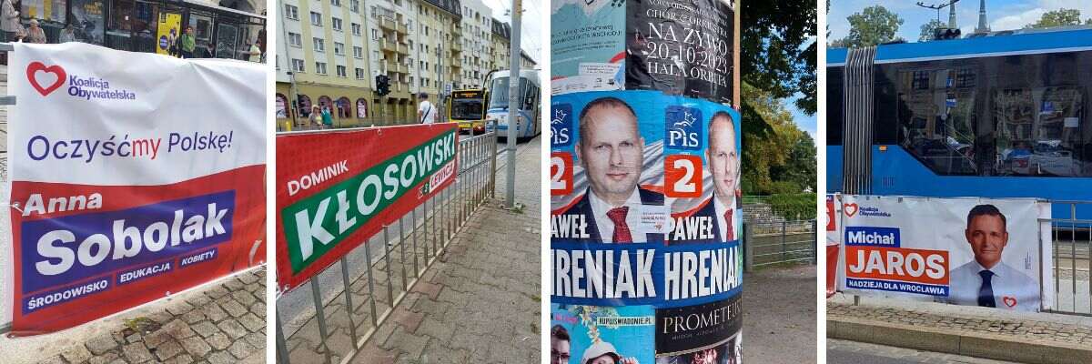 Czy politycy mogą wieszać swoje plakaty na przystankach i barierkach?