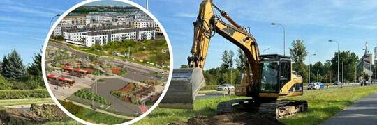 Koparki wjechały na budowę „Tramwaju na Jagodno”. Nowa TAT ma być gotowa w 2025 r. [ZDJĘCIA, WIZUALIZACJA]