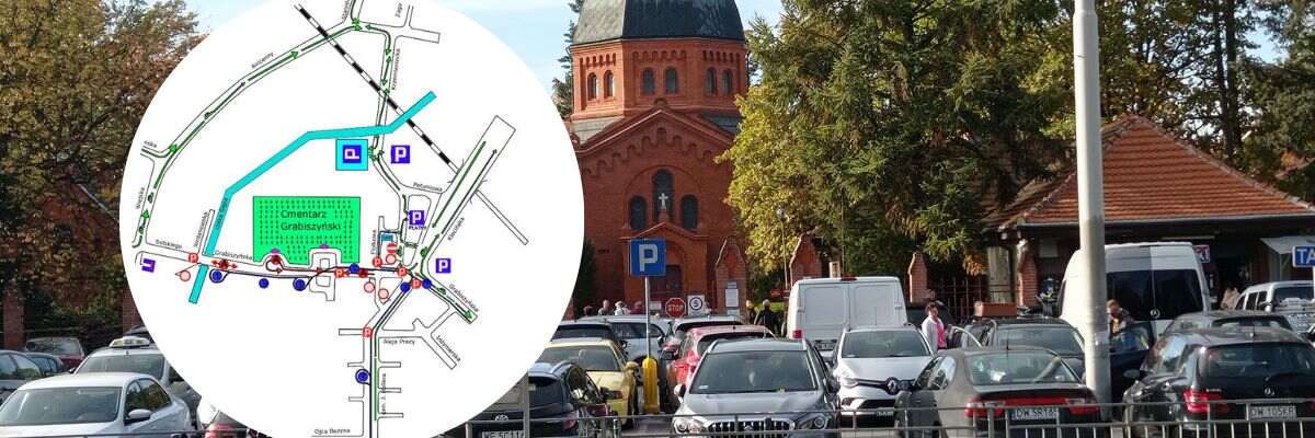 Wrocław: Czy dzisiaj dojedzie się do cmentarzy? Zamknięte ulice i parkingi na Wszystkich Świętych 2023 [MAPY DLA KIEROWCÓW]
