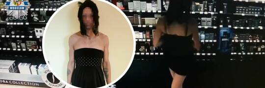 Wrocław: 45-latek przebrany za kobietę okradł perfumerię. Mamy wideo z monitoringu [ZOBACZ]