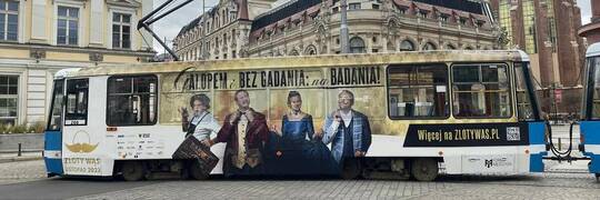 Wąsacze na wrocławskim tramwaju. Mają zachęcić panów do wstydliwej wizyty