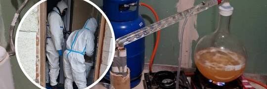 Laboratorium amfetaminy pod Wrocławiem. Zobacz, jak wygląda nielegalna fabryka narkotyków [ZDJĘCIA]
