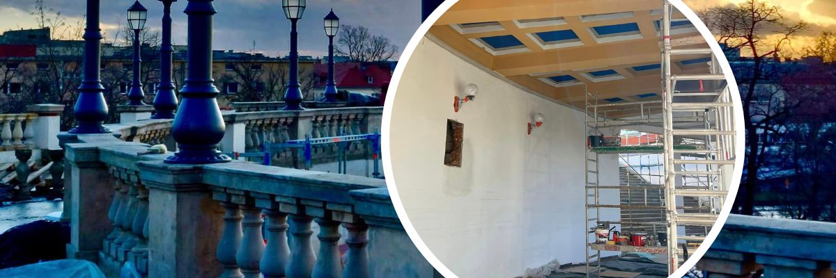 Rewitalizacja Wzgórza Partyzantów ma zakończyć się wiosną. Trwają prace malarskie [NOWE ZDJĘCIA]