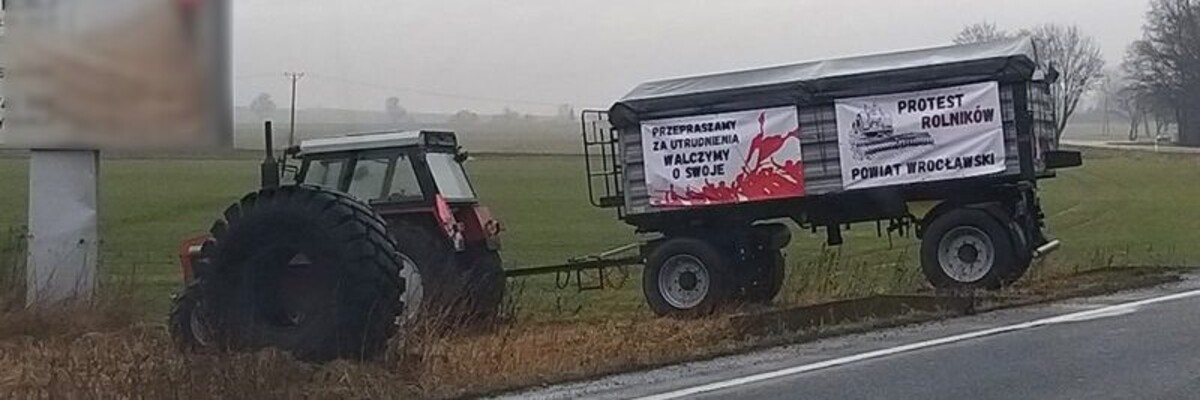 Rolnicy nadal protestują. Prezydent Wrocławia o możliwym rozwiązaniu manifestacji: zaostrzyłoby formę protestu