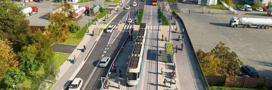 Tramwaj na Swojczyce w systemie TAT. Tak będzie przebiegać nowa trasa [WIZUALIZACJA]
