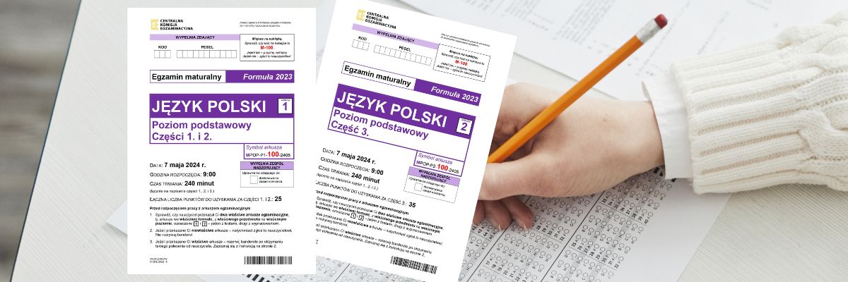 Mamy tegoroczne arkusze maturalne z języka polskiego! Wypracowanie o buncie i relacjach; wśród lektur: Pan Tadeusz, Potop, Dziady i Mitologia [ARKUSZE MATURALNE 2024]