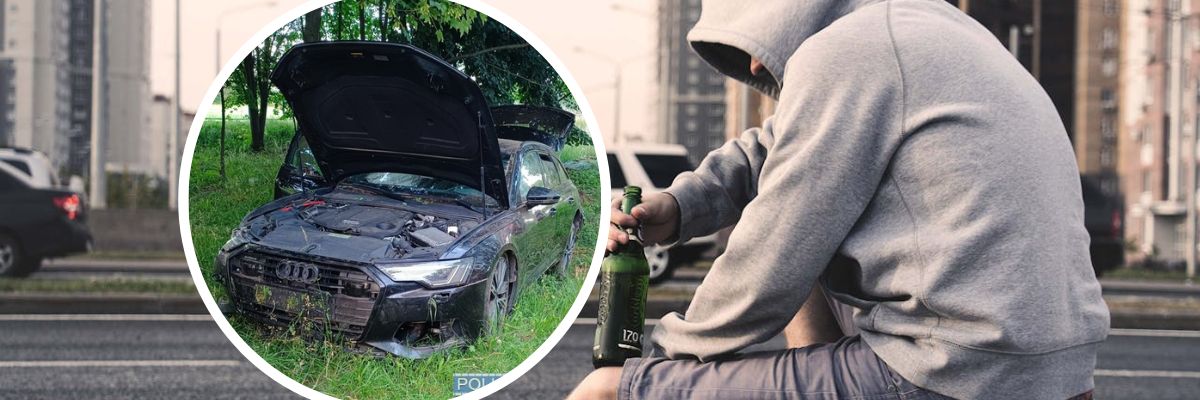Pijany kierowca rozbił auto pod Wrocławiem. Wpadł, bo nowoczesny samochód sam wezwał policję