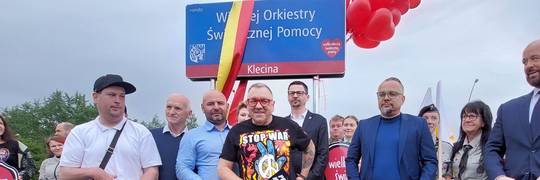 Wrocław ma rondo WOŚP. Otworzył je sam Jurek Owsiak [ZDJĘCIA]
