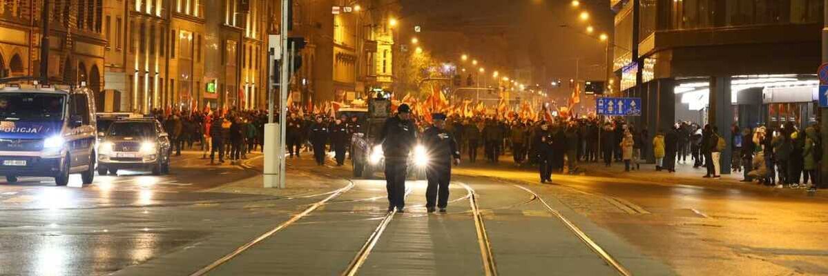 Policja podsumowuje 11 listopada we Wrocławiu: Było spokojnie, odnotowano tylko 1 incydent
