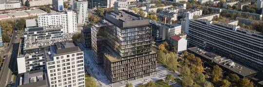 W nowym biurowcu przy Sky Towerze powstaną „biura elastyczne”. Co to takiego? [WIZUALIZACJE]