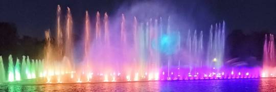 Відкриття мультимедійного фонтану у Вроцлаві