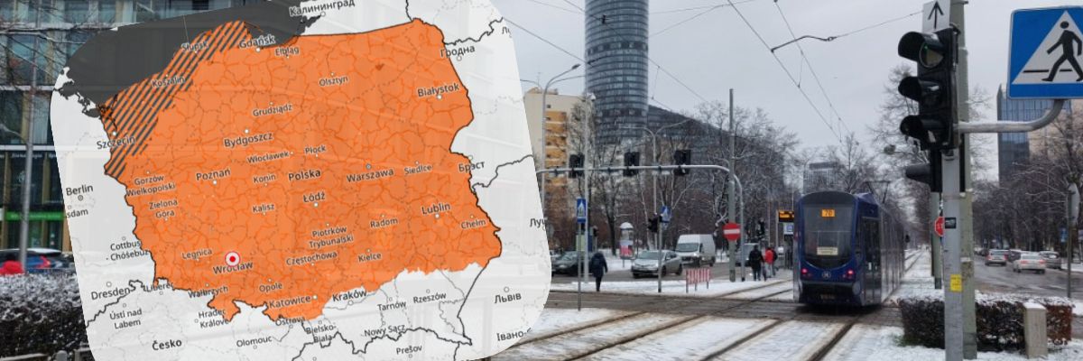 Wrocław: We wtorek od 13:00 kolejny atak zimy. Miasto przestrzega mieszkańców
