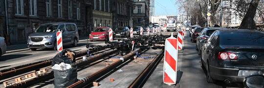 Wrocław: Ile jeszcze potrwa remont torowiska na Podwalu przy pl. Jana Pawła II?