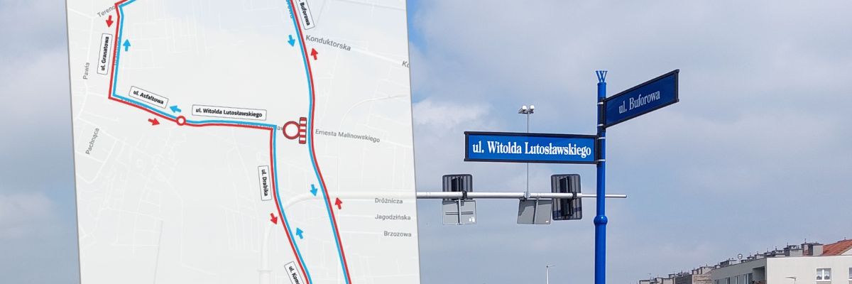 Buspas na Jagodno szykowany do otwarcia. Wcześniej będą utrudnienia na skrzyżowaniu Buforowej i Lutosławskiego