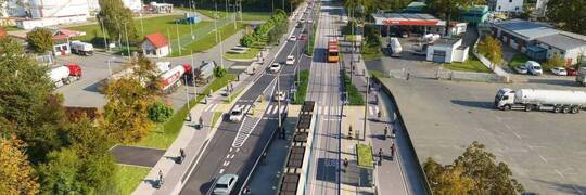 Nowa linia tramwajowa na Swojczyce ma być gotowa w 2027 r. Wiemy, kto ma ją wybudować! [WIZUALIZACJA]