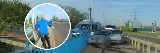 Pościg ulicami Wrocławia. Kierowca passata uderzył w znak i chciał uciekać pieszo [WIDEO]