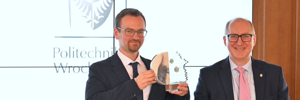 Politechnika Wrocławska: dr Tobias Dornheim z Drezna odebrał Nagrodę im. Stanisława Lema