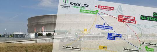 Komunikacyjny „armageddon” w związku z meczem UEFA we Wrocławiu: Zamknięte ulice, zmiany tras tramwajów