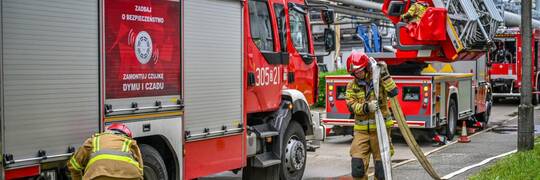 Gdyby w elektrociepłowni wybuchł pożar. Wrocławskie służby znów ćwiczyły dla bezpieczeństwa [ZDJĘCIA]