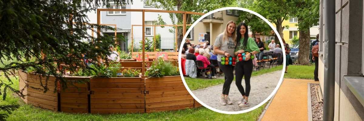 Wrocław: Studenci przygotowali przestrzeń do wypoczynku i rekreacji dla seniorów z DPS-u [ZDJĘCIA]