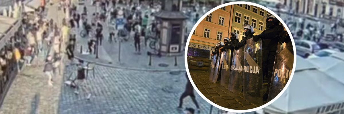 Liga Konferencji UEFA we Wrocławiu. Meczu jeszcze nie było, a kibice już się pobili [ZDJĘCIA]