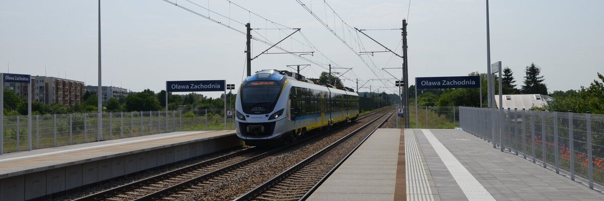Od niedzieli rusza nowy przystanek Oława Zachodnia. Mieszkańcy dojadą do Wrocławia w 21 minut