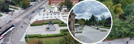 Kończy się zazielenianie sąsiedztwa pomnika Bolesława Chrobrego [ZDJĘCIA]