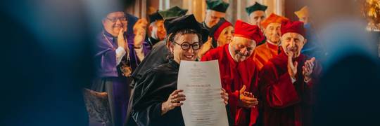 Olga Tokarczuk odebrała doktorat honoris causa Uniwersytetu Wrocławskiego [ZDJĘCIA]