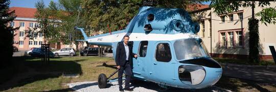 Wrocław: Odbudowali kultowy śmigłowiec Mi-2. Takim samym latał Porucznik Borewicz
