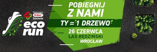 Bieg Eco Run we Wrocławiu. Organizator zasadzi tyle drzew, ilu uczestników stanie na starcie [ZAPISZ SIĘ!]