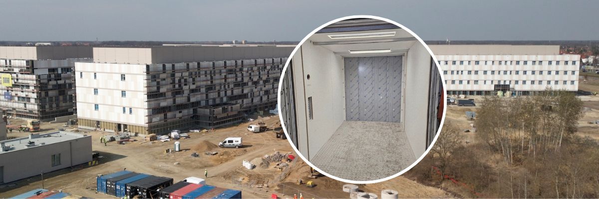 Nowy szpital na wrocławskich Złotnikach rośnie w oczach [ZDJĘCIA Z BUDOWY]