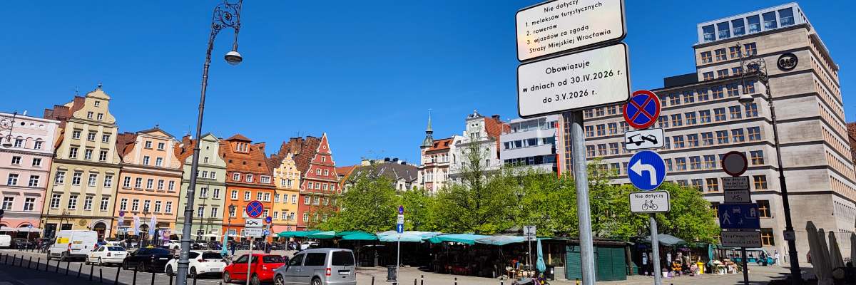 Pierwszy weekend z zakazem wjazdu na plac Solny we Wrocławiu
