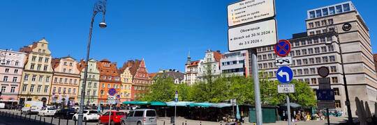 Pierwszy weekend z zakazem wjazdu na plac Solny we Wrocławiu
