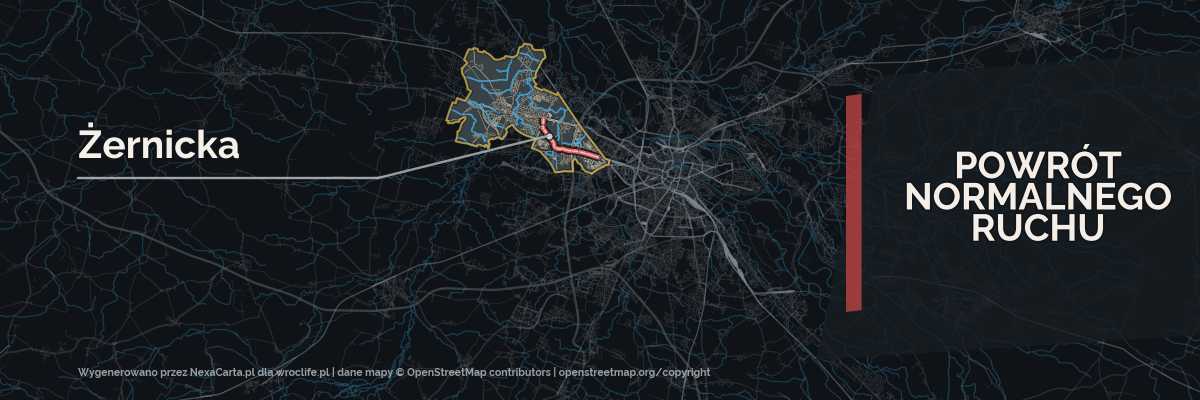 Remont ul. Żernickiej dobiega końca. Od soboty wraca ruch w obu kierunkach